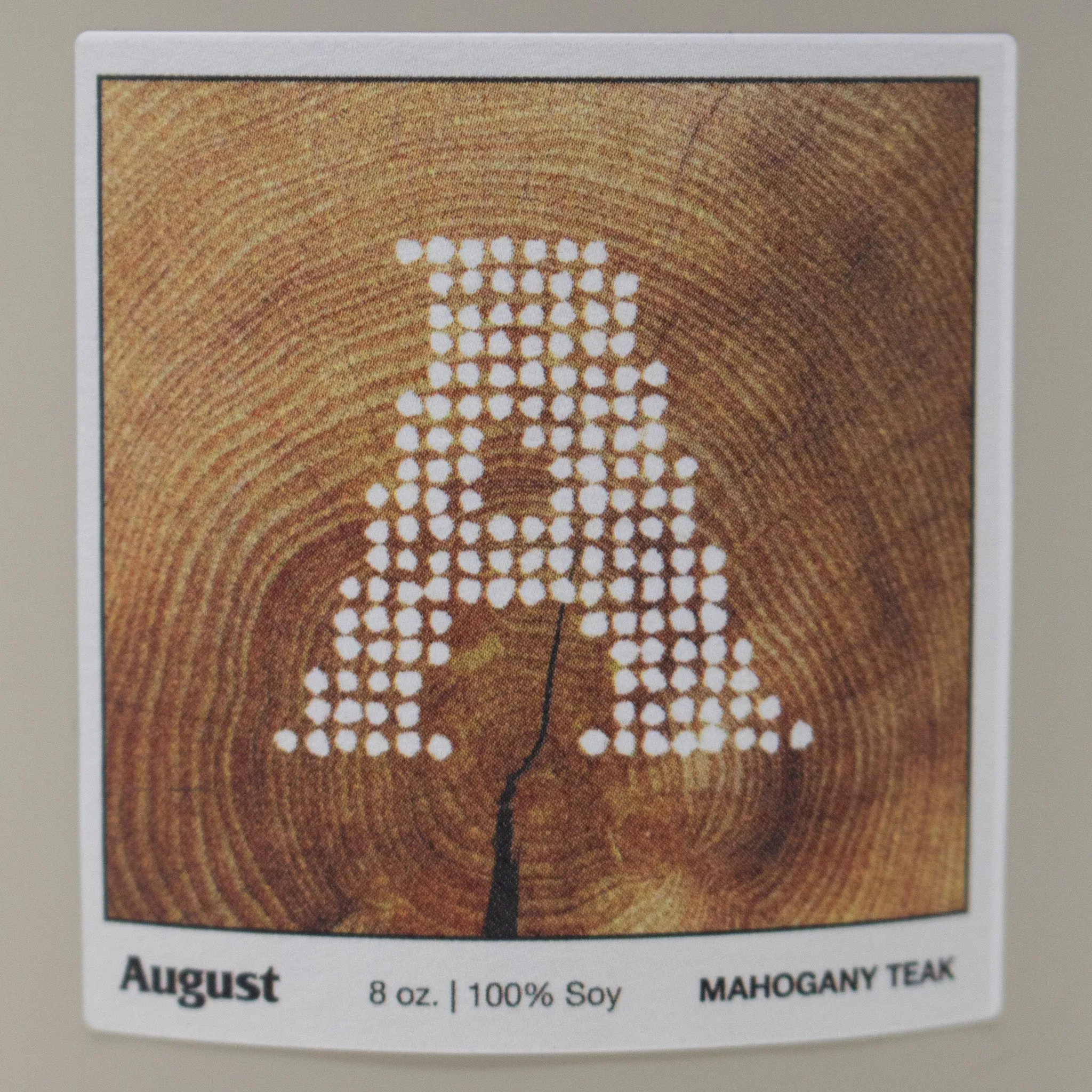 August "Mahogany Teakwood” Candle